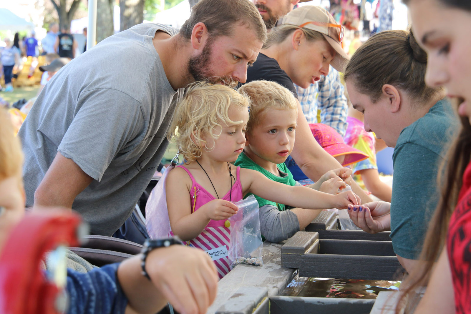 Kids sluicing at MMGM